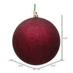 Load image into Gallery viewer, Burgundy --- Glitter Finish - Ball Ornament -- Various Sizes by Vickerman®
