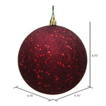 Load image into Gallery viewer, Burgundy --- Sequin Finish - Ball Ornament -- Various Sizes by Vickerman®
