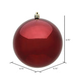 Load image into Gallery viewer, Burgundy --- Shiny Finish - Ball Ornament -- Various Sizes by Vickerman®
