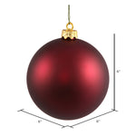 Load image into Gallery viewer, Wine --- Matte Finish - Ball Ornament -- Various Sizes by Vickerman®

