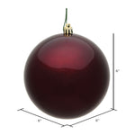 Load image into Gallery viewer, Burgundy --- Candy Finish - Ball Ornament -- Various Sizes by Vickerman®
