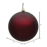 Load image into Gallery viewer, Burgundy --- Matte Finish - Ball Ornament -- Various Sizes by Vickerman®
