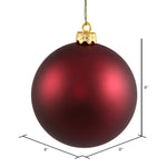 Load image into Gallery viewer, Wine --- Matte Finish - Ball Ornament -- Various Sizes by Vickerman®
