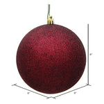 Load image into Gallery viewer, Burgundy --- Glitter Finish - Ball Ornament -- Various Sizes by Vickerman®
