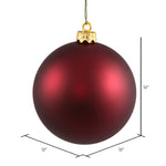 Load image into Gallery viewer, Wine --- Matte Finish - Ball Ornament -- Various Sizes by Vickerman®
