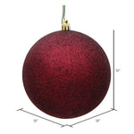 Load image into Gallery viewer, Burgundy --- Glitter Finish - Ball Ornament -- Various Sizes by Vickerman®
