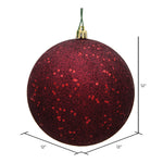 Load image into Gallery viewer, Burgundy --- Sequin Finish - Ball Ornament -- Various Sizes by Vickerman®
