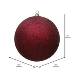 Load image into Gallery viewer, Burgundy --- Glitter Finish - Ball Ornament -- Various Sizes by Vickerman®
