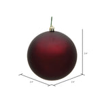 Load image into Gallery viewer, Burgundy --- Matte Finish - Ball Ornament -- Various Sizes by Vickerman®
