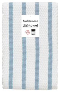 (White /Slate Blue) Basketweave Dishtowels by Now Designs®