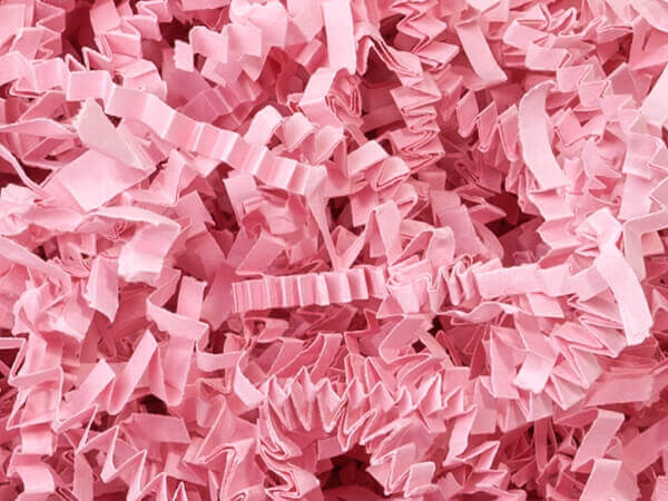 Crinkle Cut Paper --- 8 oz Bag --- Pink Color – Blanks for Crafters