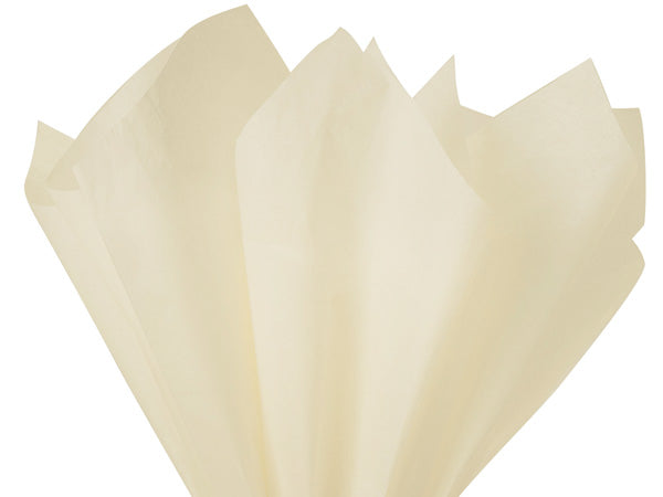 Tissue Paper Pack --- 24 sheets --- 20 in x 30 in --- Cream White Color