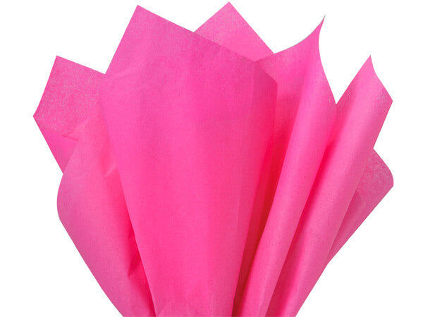 Tissue Paper Pack --- 24 sheets --- 20 in x 30 in --- Hot Pink Color