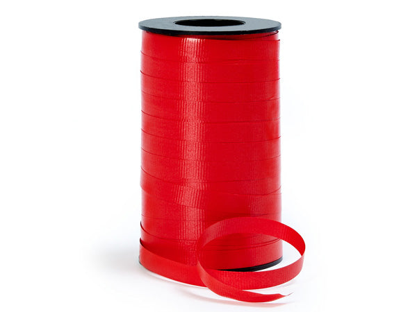 Curling Ribbon --- 3/8 in x 250 yards --- Hot Red Color