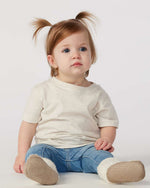 Load image into Gallery viewer, Baby Fine Jersey T-shirt - 100% Cotton - Natural Heather

