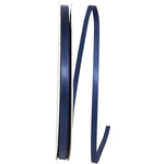 Load image into Gallery viewer, Double Face Satin Ribbon -- Navy Color --- Various Sizes

