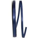 Load image into Gallery viewer, Double Face Satin Ribbon -- Navy Color --- Various Sizes
