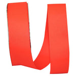 Load image into Gallery viewer, Grosgrain Texture Ribbon -- Neon Orange Color --- Various Sizes

