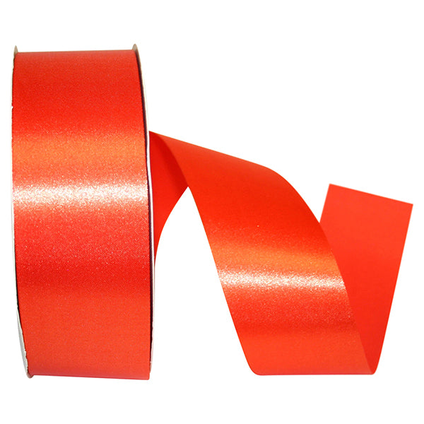 Florist Basics -- Acetate / Satin Supreme Cooler Ribbon -- Orange Colo ...