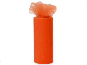 Premium Tulle Rolls - Various Sizes -- Orange Color
