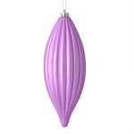 Load image into Gallery viewer, 8" -- Matte &amp; Shiny - Drilled Line Finial Christmas Ornaments — Various Colors -- 4 Pack by Vickerman®
