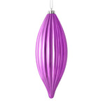 Load image into Gallery viewer, 8" -- Matte &amp; Shiny - Drilled Line Finial Christmas Ornaments — Various Colors -- 4 Pack by Vickerman®

