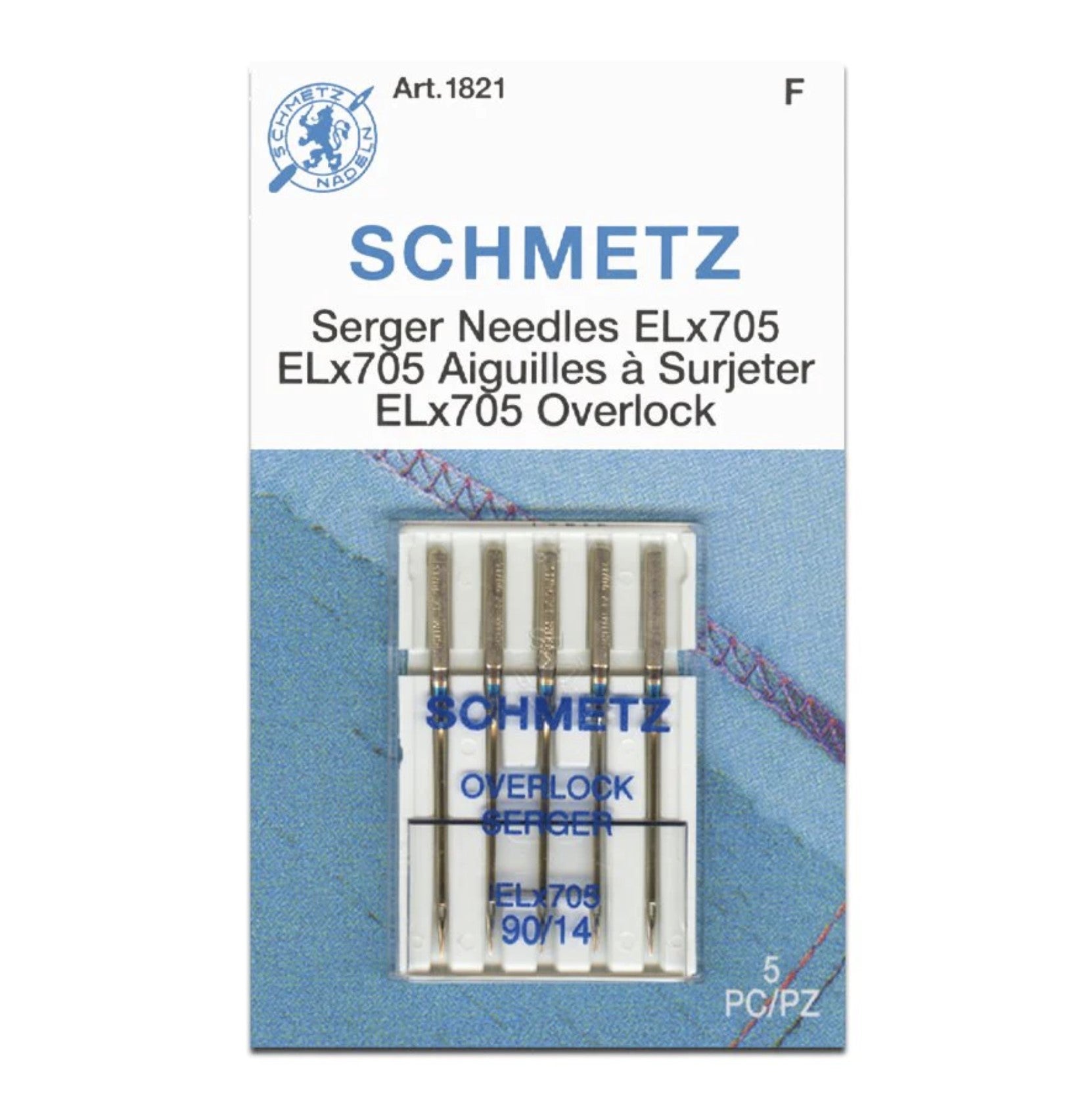 Serger / Overlock -- Machine Needles (ELx705), Various Sizes by Schmetz®