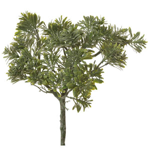 10 in --- Green / Gray Color - Podocarpus Artificial Flower Bush