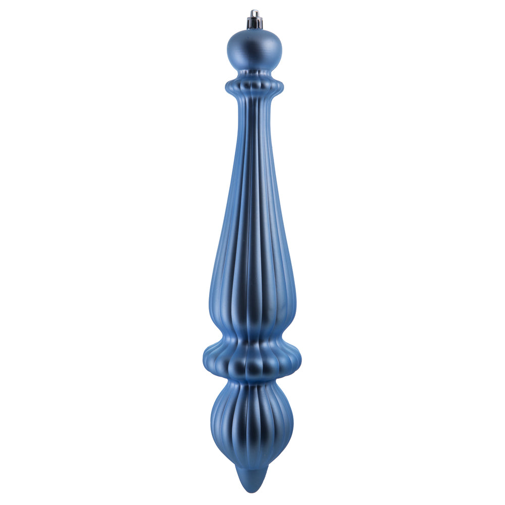 14" -- Periwinkle Matte-- Finial Drop Ornament (Pack of 2) by Vickerman®