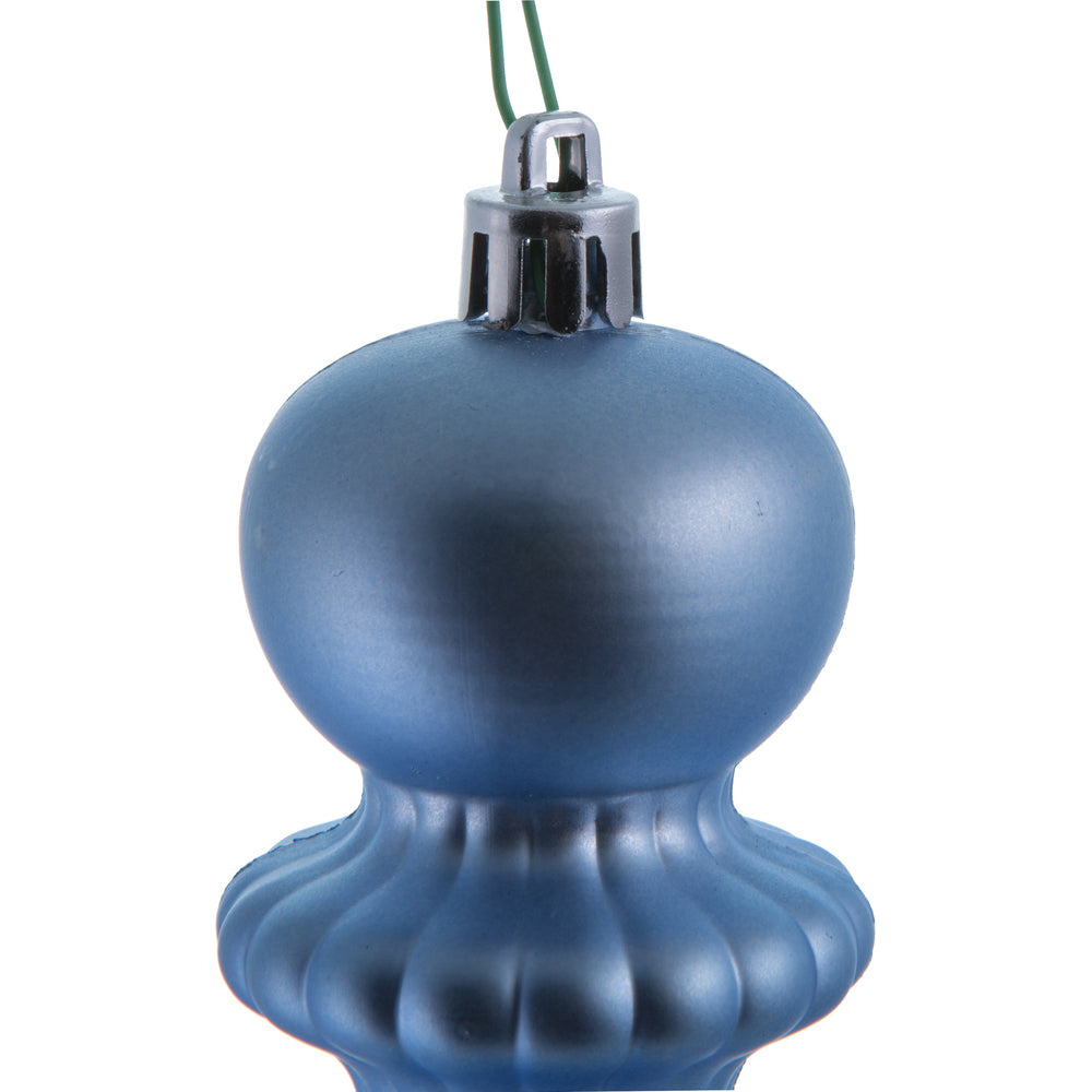 14" -- Periwinkle Matte-- Finial Drop Ornament (Pack of 2) by Vickerman®