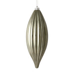 Load image into Gallery viewer, 8" -- Matte &amp; Shiny - Drilled Line Finial Christmas Ornaments — Various Colors -- 4 Pack by Vickerman®
