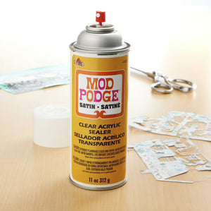 Spray Clear Acrylic Sealer (Satin), 11 oz.  Mod Podge®