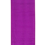 Load image into Gallery viewer, Back side of the extra-wide Florist Basics Plum Dupioni ribbon displaying the durable polyester fabric and reinforced wired edge finish.
