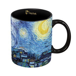 Porcelain Coffee Mug, 11oz.,    "Starry Night" by Vincent Van Gogh