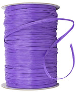 Load image into Gallery viewer, Premium - Matte Finish Raffia Ribbon --- 1/4in x 100 yards --- Purple Color
