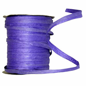 Paper Raffia Ribbon --- 1/4in x 100 yards --- Purple Color
