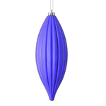 Load image into Gallery viewer, 8" -- Matte &amp; Shiny - Drilled Line Finial Christmas Ornaments — Various Colors -- 4 Pack by Vickerman®
