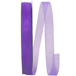Load image into Gallery viewer, Chiffon Mono Sheer Ribbon -- Purple Color --- Various Sizes
