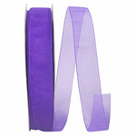 Load image into Gallery viewer, Chiffon Mono Sheer Ribbon -- Purple Color --- Various Sizes
