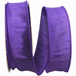 Load image into Gallery viewer, Florist Basics -- Dupioni Supreme Wired Edge Ribbon -- Purple Color - Various Sizes
