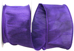 Load image into Gallery viewer, Florist Basics -- Dupioni Supreme Wired Edge Ribbon -- Purple Color - Various Sizes
