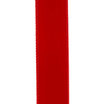 Load image into Gallery viewer, Outdoor Ribbon --- 1-1/2 inch  x  10 yards - Value Velvet Wired Edge Ribbon -- Red Color
