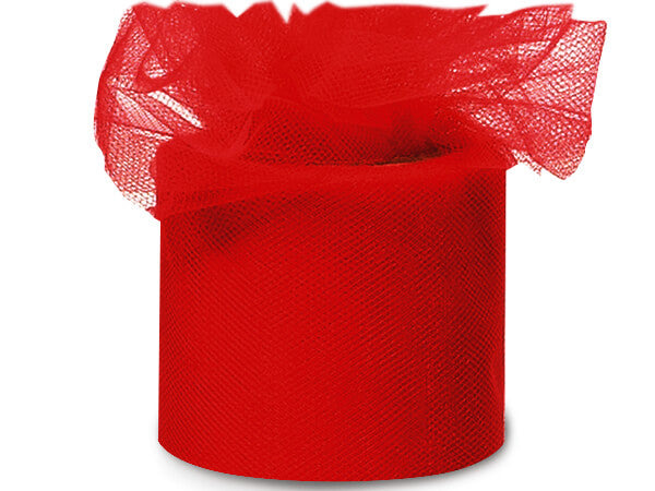 Premium Tulle Rolls - Various Sizes -- Red Color