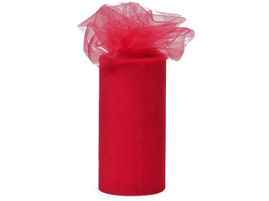 Premium Tulle Rolls - Various Sizes -- Red Color