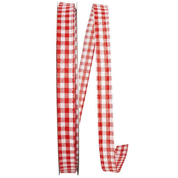 Easter Ribbons -- Great Gingham Wire Edge Ribbon -- Red Color -- Vario ...