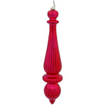 Load image into Gallery viewer, 14&quot; -- Red Matte -- Finial Drop Ornament (Pack of 2) by Vickerman®
