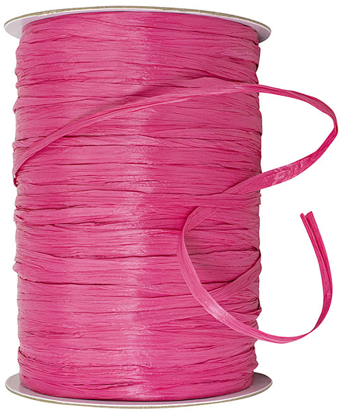 Rafia Ras Premium - Matte Finish Raffia Ribbon --- 1/4in x 100 yards --- Red Ras ...