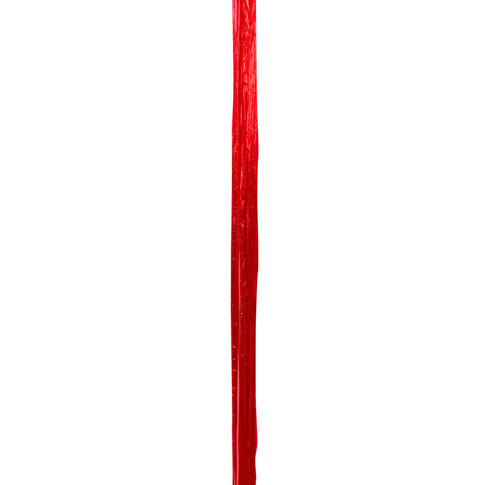 Premium - Pearl Finish Raffia Ribbon --- 1/4in x 100 yards --- Red