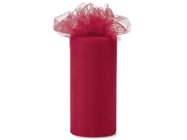 Premium Tulle Rolls - Various Sizes -- Red Ruby Color