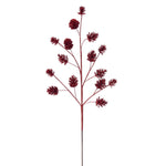 Load image into Gallery viewer, 24" -- Artificial Pinecone Glitter Spray — 6 per Bag — Various Colors -- by Vickerman®
